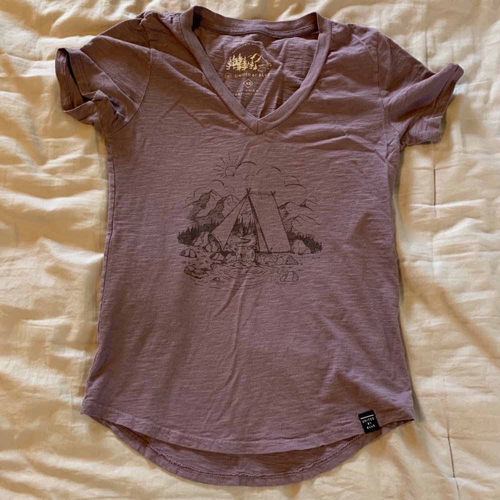 V-Neck United by Blue Cotton T-Shirt